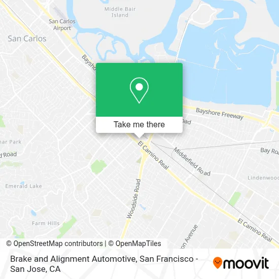 Brake and Alignment Automotive map