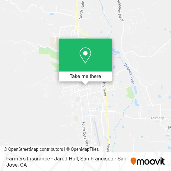 Farmers Insurance - Jared Hull map