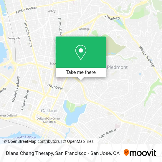 Diana Chang Therapy map