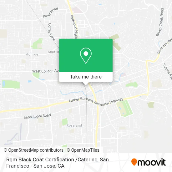Rgm Black Coat Certification /Catering map