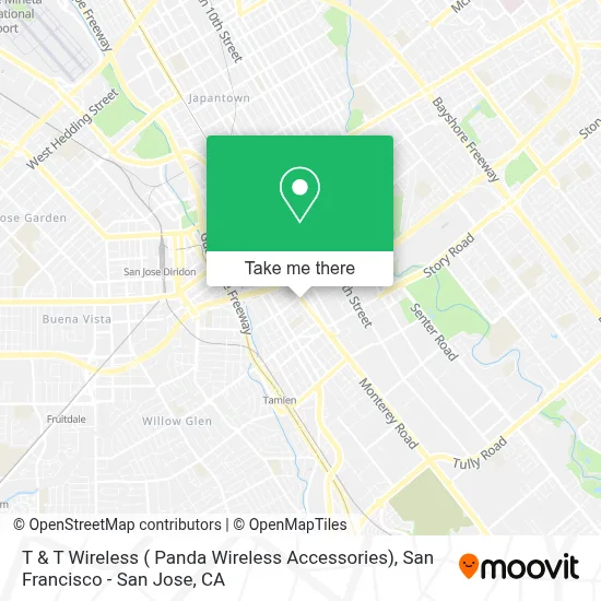 T & T Wireless ( Panda Wireless Accessories) map