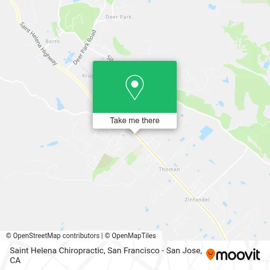 Saint Helena Chiropractic map