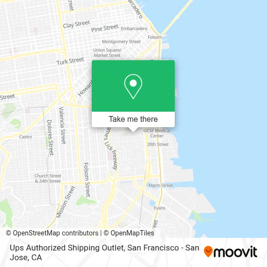 Ups Authorized Shipping Outlet map