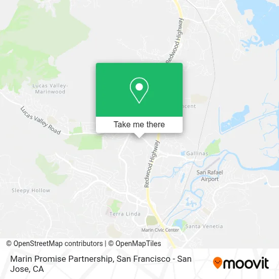 Marin Promise Partnership map