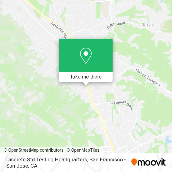 Discrete Std Testing Headquarters map