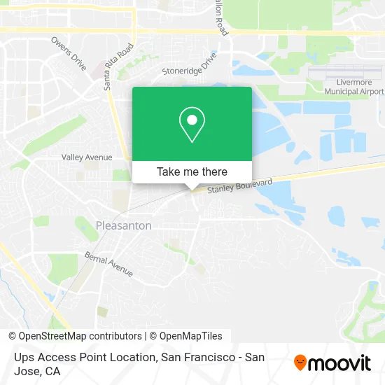 Ups Access Point Location map