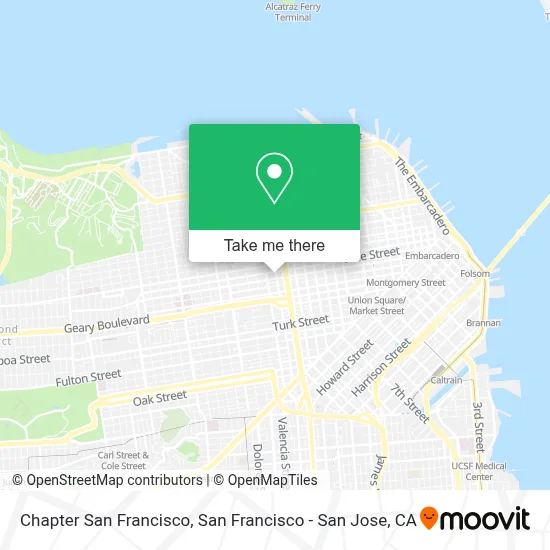 Chapter San Francisco map