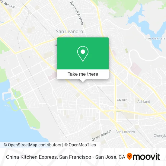 China Kitchen Express map