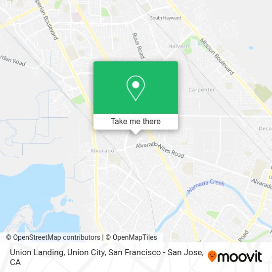 Union Landing, Union City map