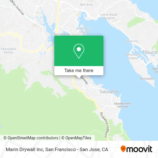Marin Drywall Inc map
