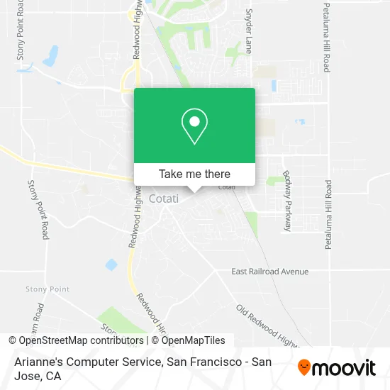 Arianne's Computer Service map