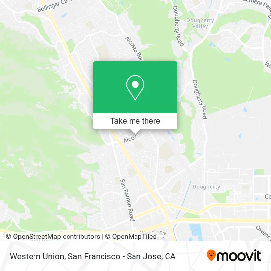 Western Union map