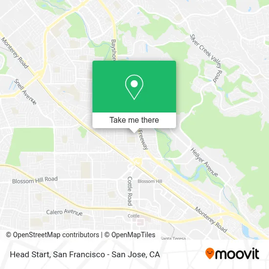Head Start map