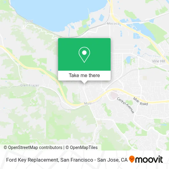 Ford Key Replacement map