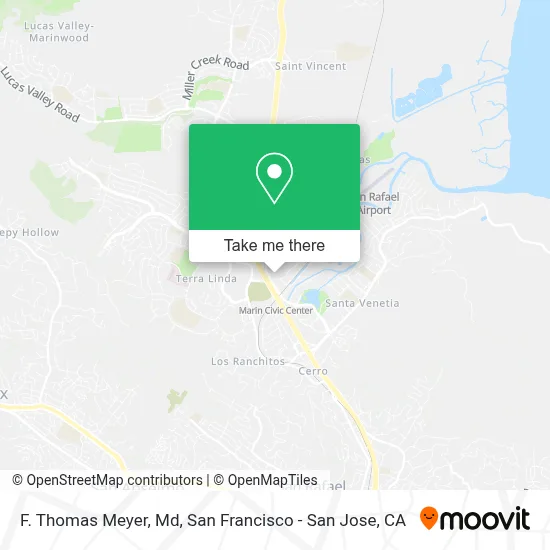 F. Thomas Meyer, Md map