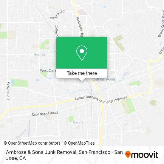Ambrose & Sons Junk Removal map