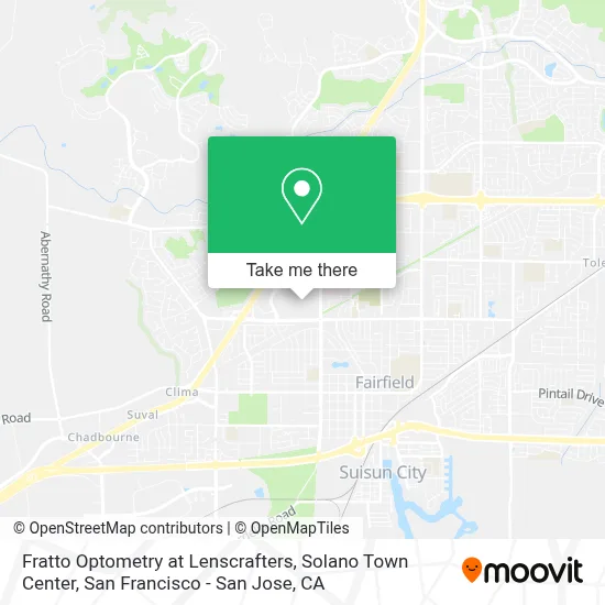 Fratto Optometry at Lenscrafters, Solano Town Center map