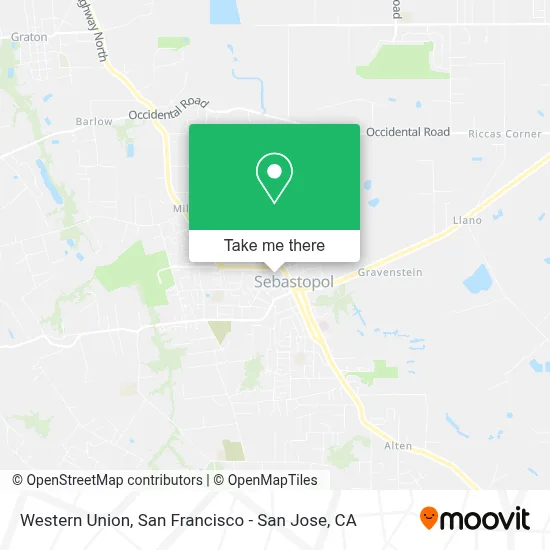 Western Union map