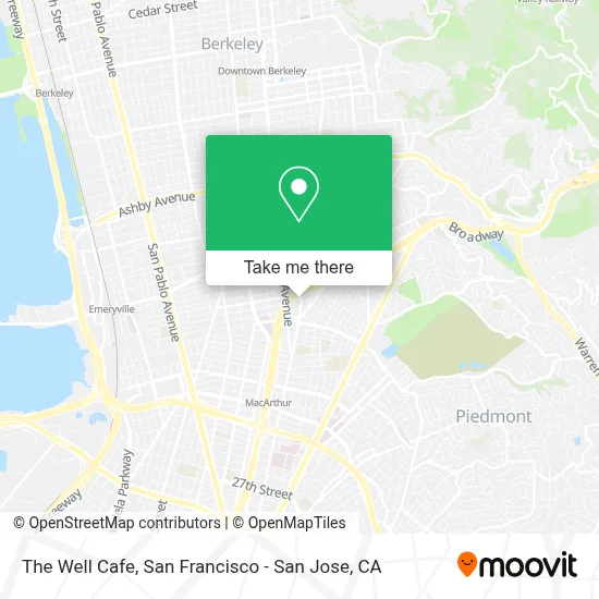 The Well Cafe map