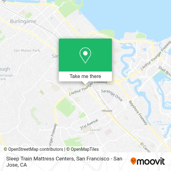 Sleep Train Mattress Centers map