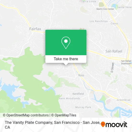 The Vanity Plate Company map