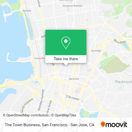 The Town Business map
