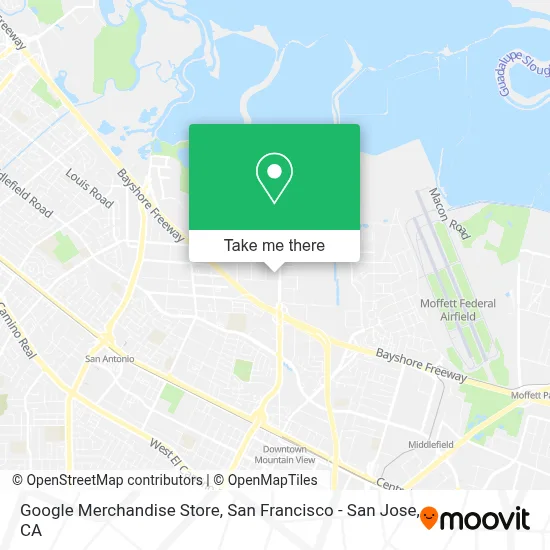 Google Merchandise Store map