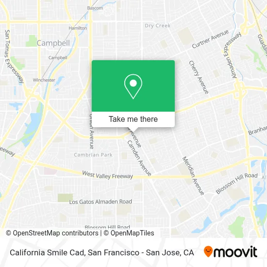 California Smile Cad map