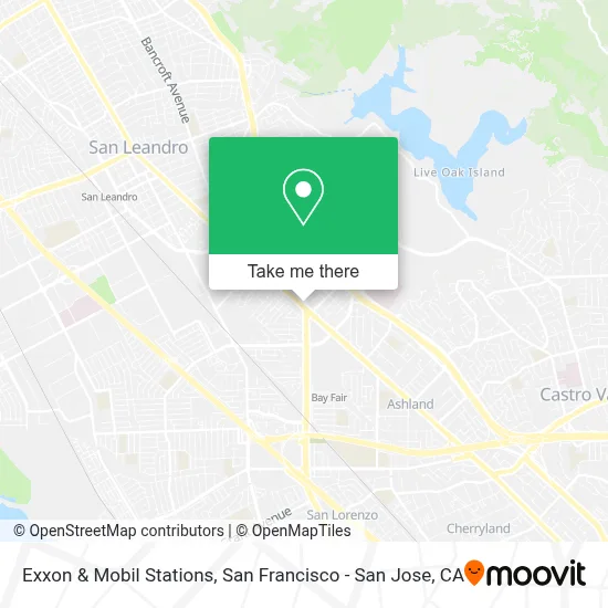 Exxon & Mobil Stations map