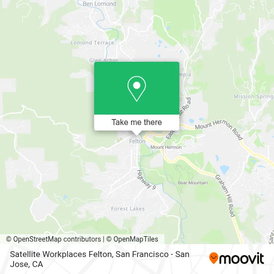 Satellite Workplaces Felton map