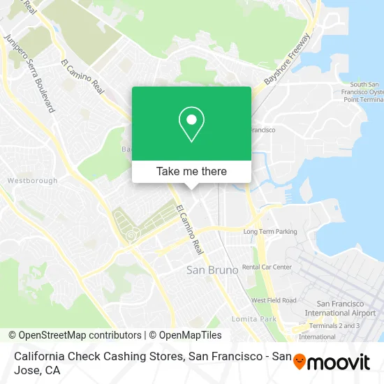 California Check Cashing Stores map
