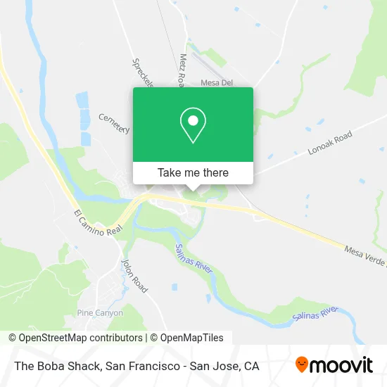 The Boba Shack map