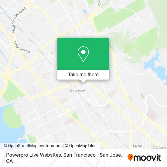 Powerpro Live Websites map