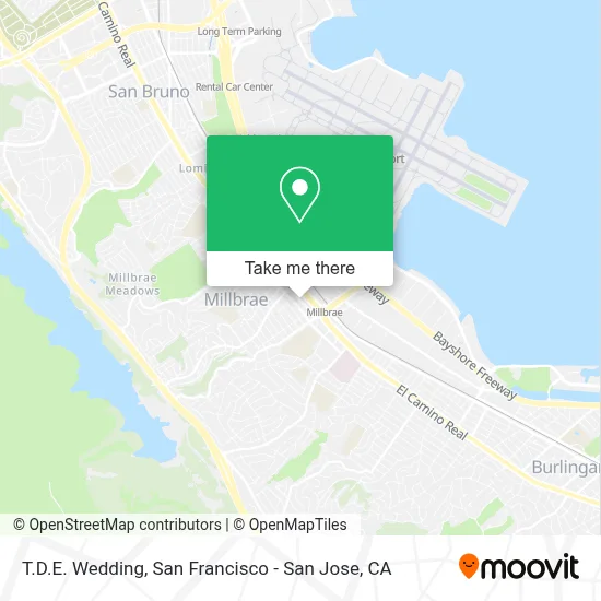 T.D.E. Wedding map