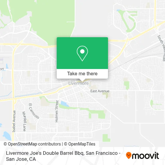 Livermore Joe's Double Barrel Bbq map