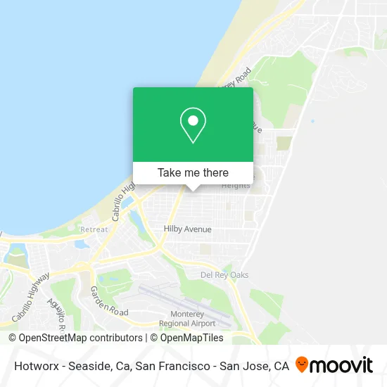 Hotworx - Seaside, Ca map