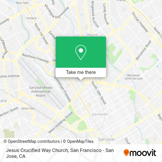 Jesus Crucified Way Church map