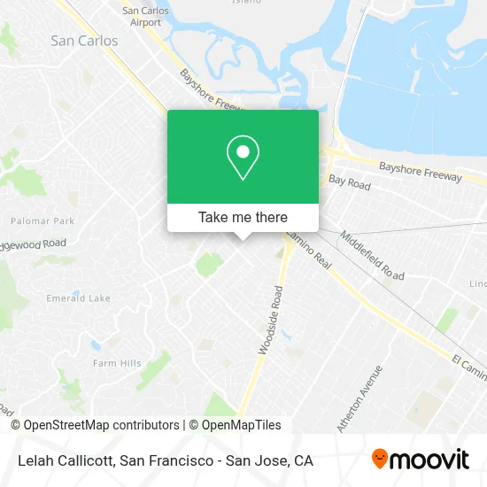 Lelah Callicott map