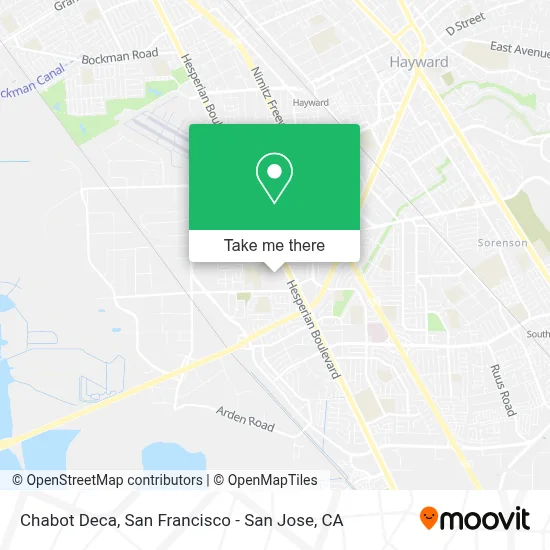 Chabot Deca map