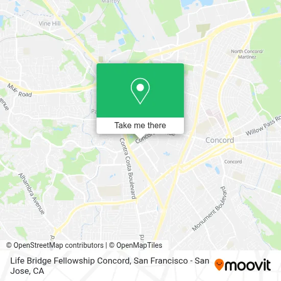 Life Bridge Fellowship Concord map