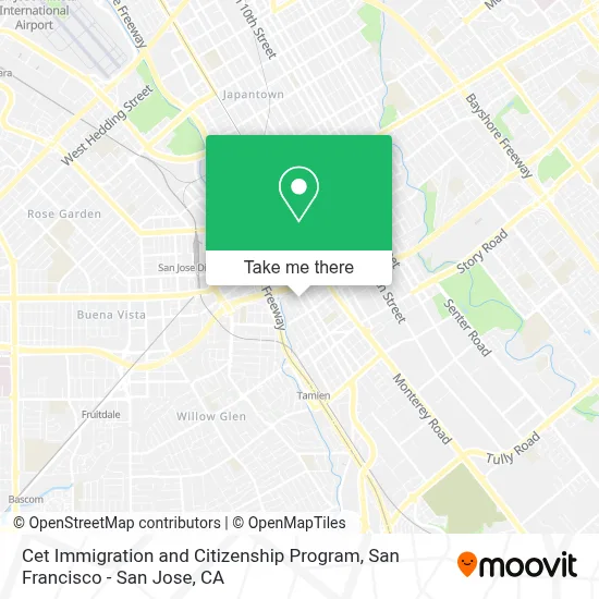 Cet Immigration and Citizenship Program map
