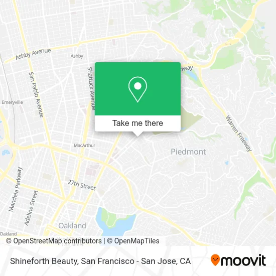 Shineforth Beauty map