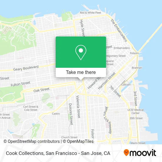 Cook Collections map