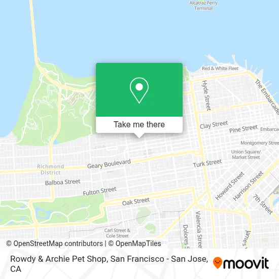Rowdy & Archie Pet Shop map