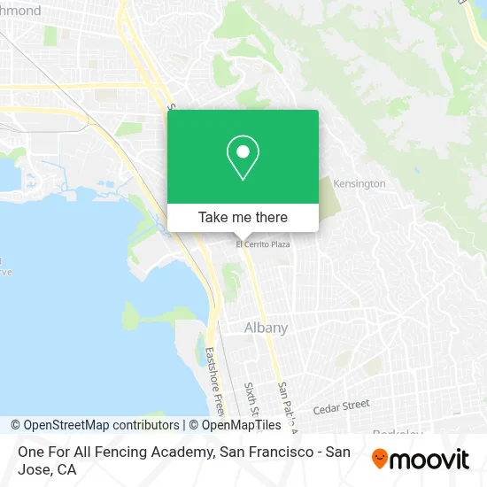 One For All Fencing Academy map