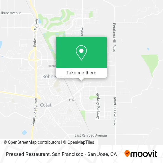 Pressed Restaurant map