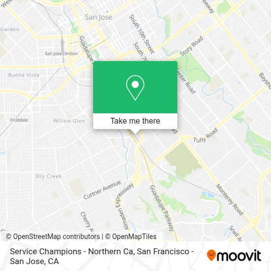 Service Champions - Northern Ca map
