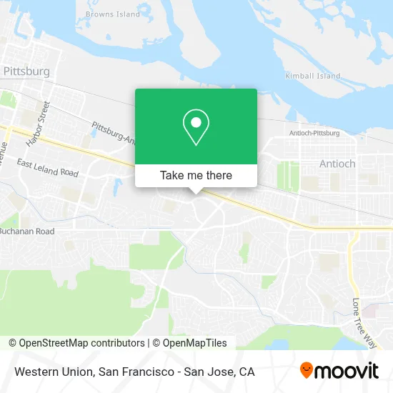 Western Union map