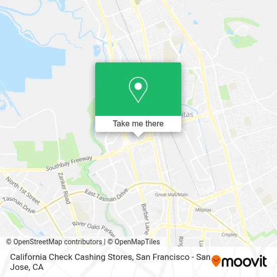 California Check Cashing Stores map