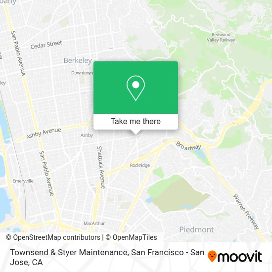 Townsend & Styer Maintenance map